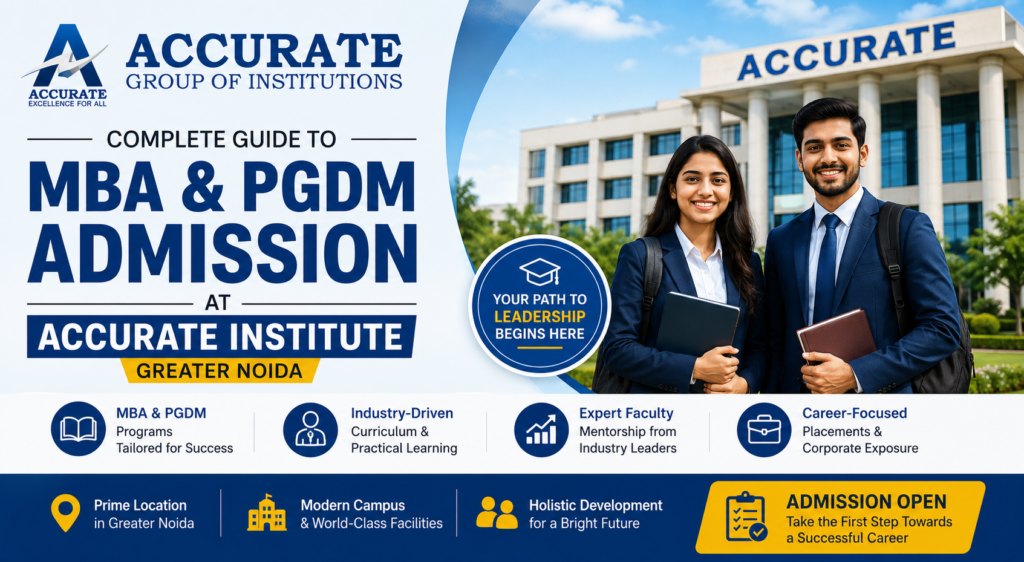 Complete Guide to MBA & PGDM Admission at Accurate Institute Greater Noida