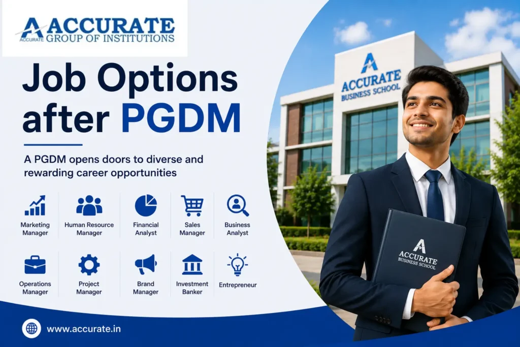 JOB OPTIONS AFTER PGDM