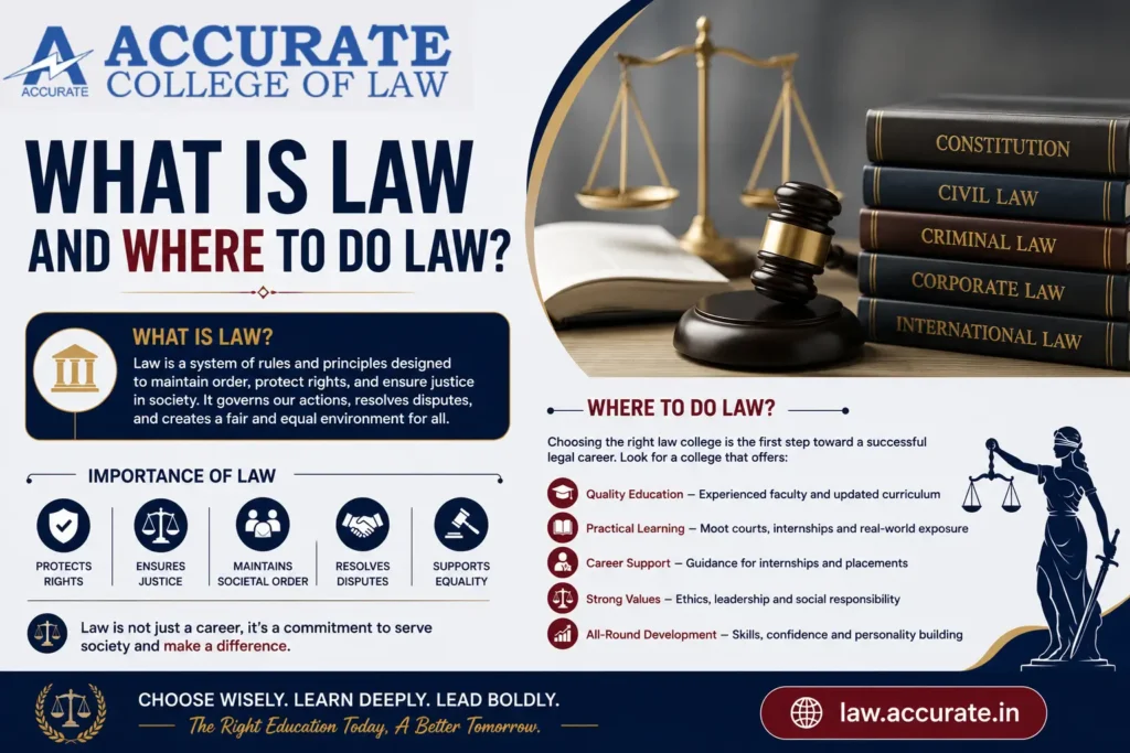 what is law and where to do law