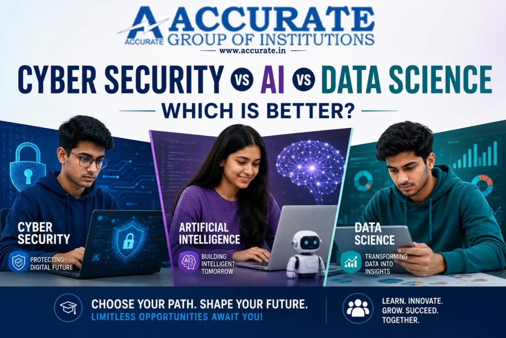 Cyber Security vs AI vs Data Science Which Is Better