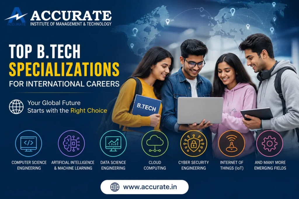Top B.Tech Specializations for International Careers