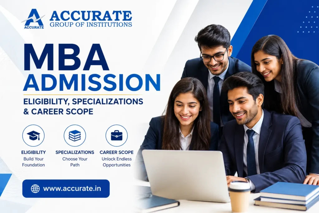 MBA Admission 2026 eligibility specializations and career scope at Accurate Institute Greater Noid