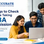 Things to Check Before Taking MBA Admission